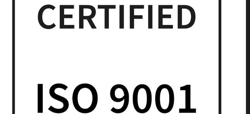 Certifié IS0 9001 - 2015